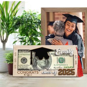 Personalized Graduation Money Gift Holder, Custom Gift For Graduation, Gift For 2025, Graduation Cash Holder, Class of 2025 Gift