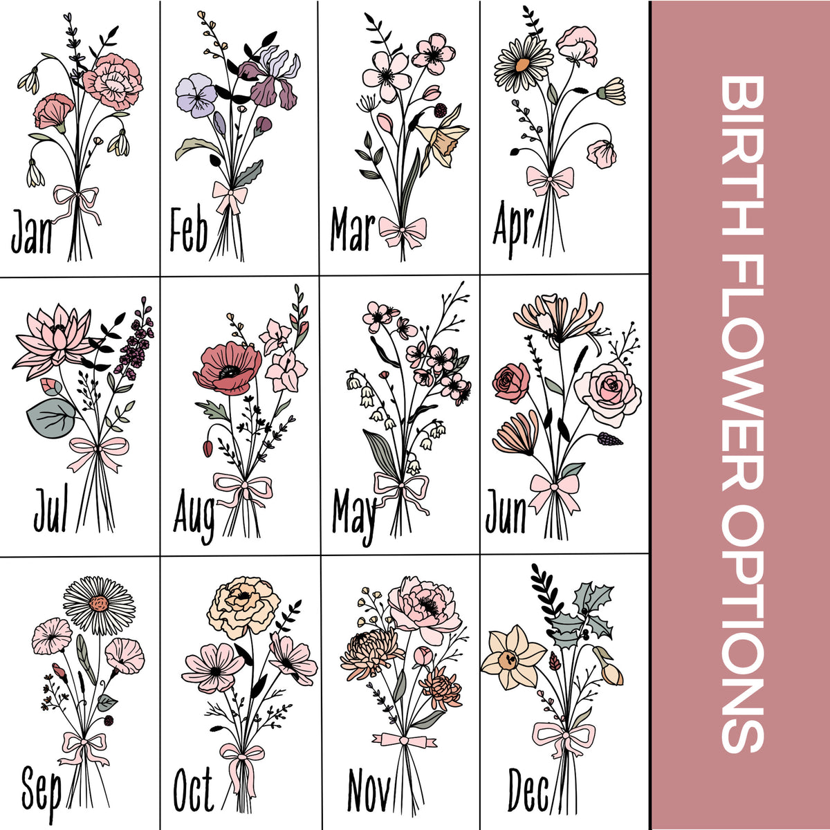 13th Birthday Glass Tumbler, Turning 13 Gift With Birthflower Glass Tumbler, 13 Year Old Gift Iced Coffee Cup, Thirteenth Birthday Glass With Flower