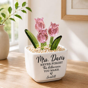 Thank You Gifts - Mini Glass Pot for Teacher