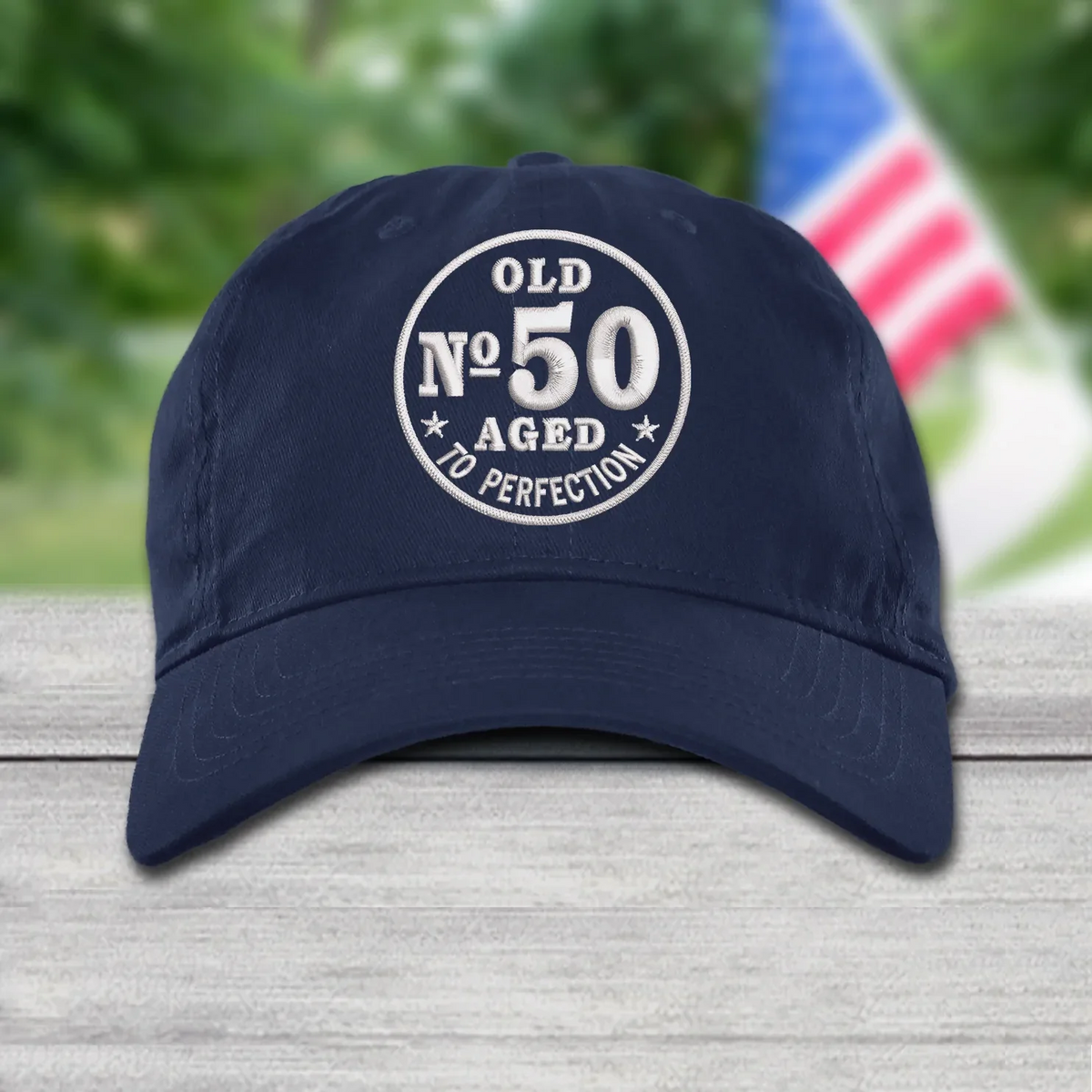 Old No 50 Aged to Perfection Cap - Embroidered Cap - 50th Birthday Gift