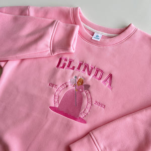Wicked Side Bow Embroidered Sweatshirt, Wicked Musical Movie Fan Gift, Defy Gravity Crewneck, Christmas Ribbon Side Bow Gift For Her