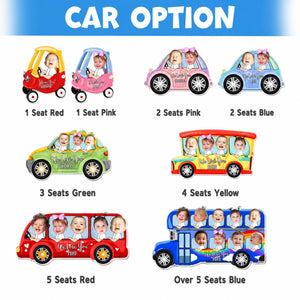 Personalized Kids Photo Car Ornament For Dad, Custom Drive Safe Daddy Car Ornament, Father's Day Gift, Drive Safe Gift For Grandpa