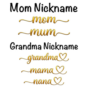 First Mom Now Grandma 2 - Personalized Custom Window Hanging Suncatcher