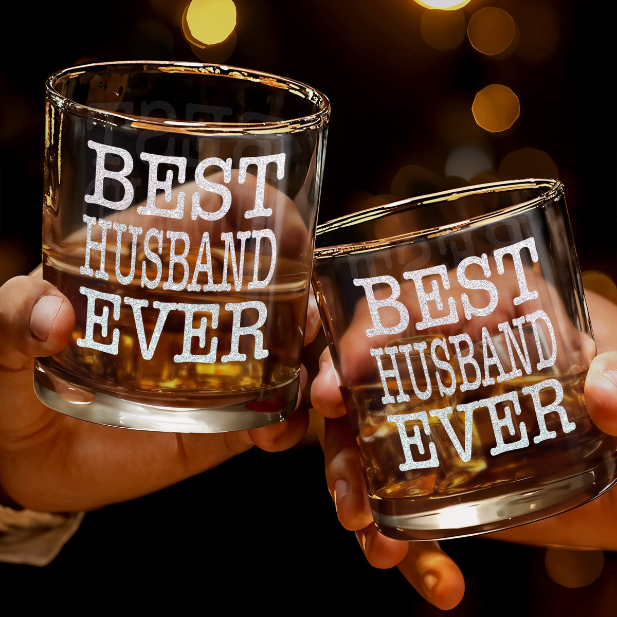 Best Husband Ever Whiskey Glass, Gift For Husband