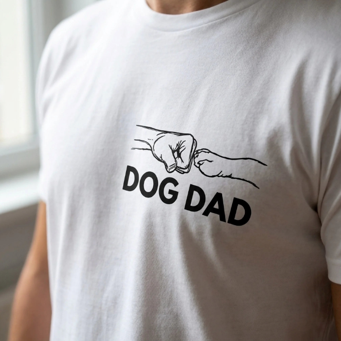 Custom Photo Unisex T-shirt - Personalized Father's Day Birthday Gifts For Dog Cat Lovers, Dog Dad And Mom, Cat Owners - Furry Friends Forever