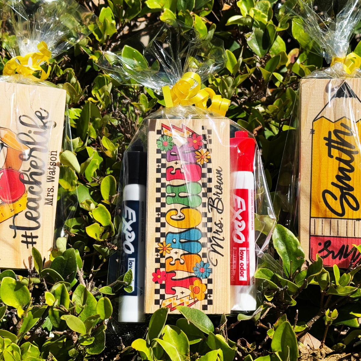 Personalized Teacher Board Eraser, Custom Teacher Appreciation Gifts, Chalkboard Eraser with Marker, Preschool Teacher Name gifts