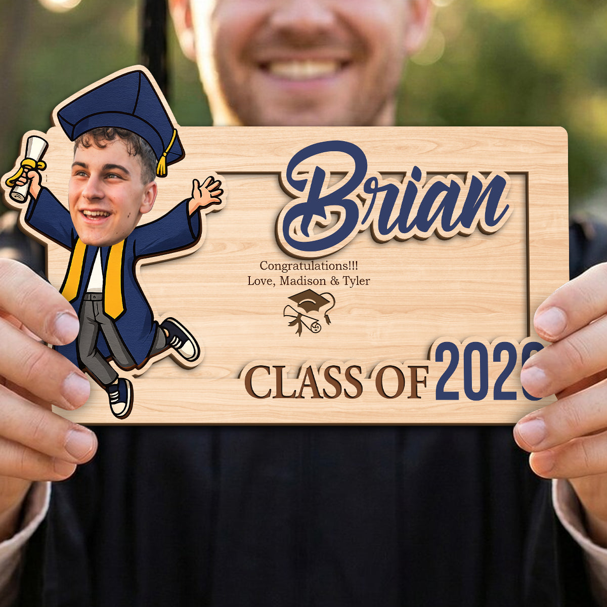 Graduation Money Holder 2026 Personalized, Custom Name Cash Gift, Senior Grad Keepsake