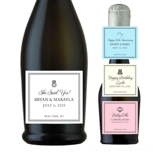 Personalized Prosecco and Champagne Bottle Labels, Any Occasion
