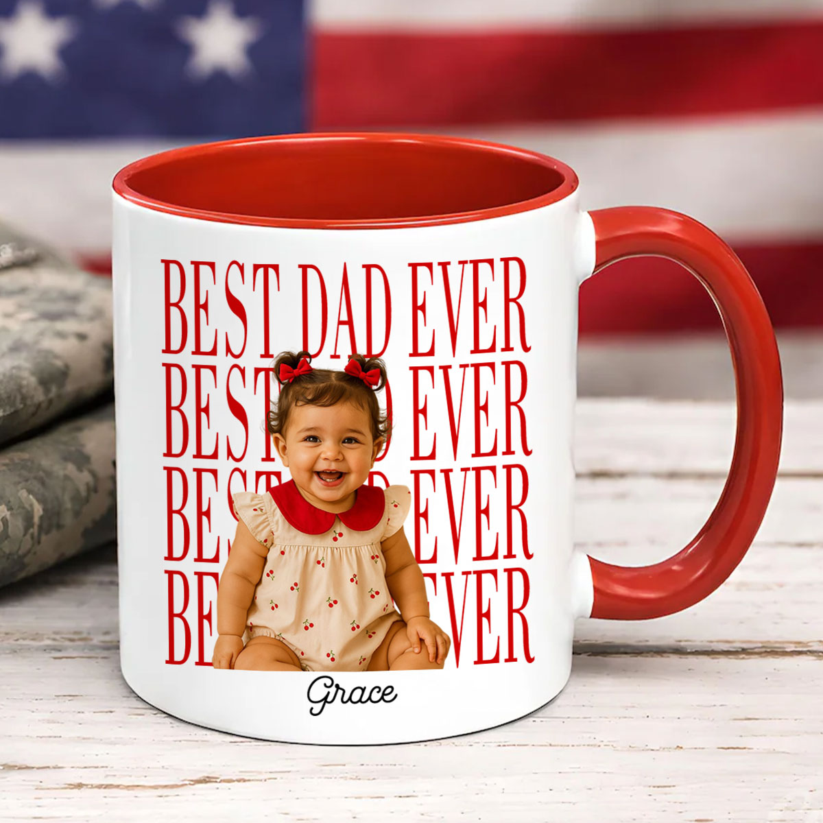 Personalized Best Dad Ever Cup, Father's Day Keepsake for Dad, New Dad Gift