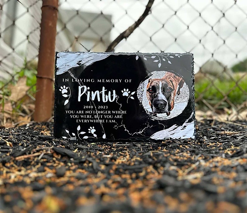 Pet Memorial Gift, Pet Memorial Stone, Personalized, Pet Loss Gift, Garden Memorial Stone, Pet Grave Marker, Granite Stone
