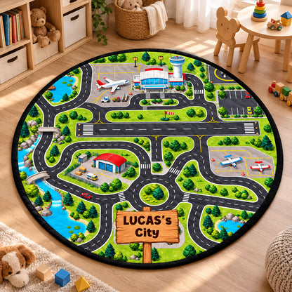 Car Racing Game - Personalized Quilted Mat