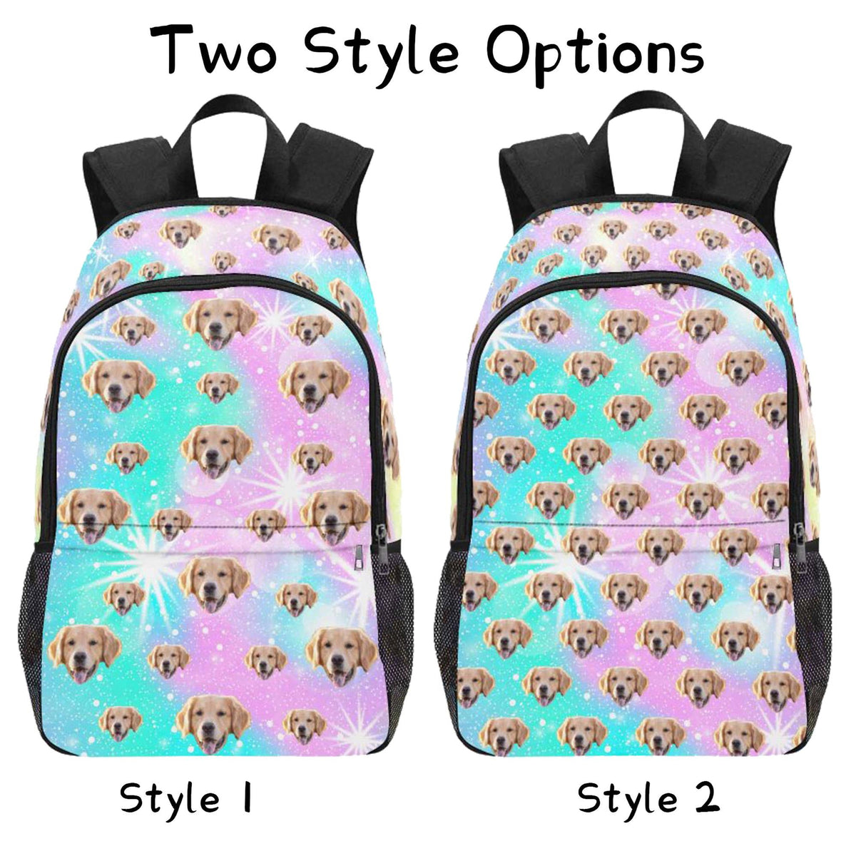 Personalized Pet Face Backpack, Custom Photo Backpack, Gifts for Girls and Boys, Backpack with Face, Cute Face on Backpack, Back to School