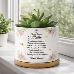 God Made This Mother Mine - Personalized Plant Pot & Vase - Gift For Mom, Mother's Day, Birthday Gift