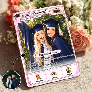 Personalized Trading Graduation Card, Custom Grad Portrait, Gift for Graduates