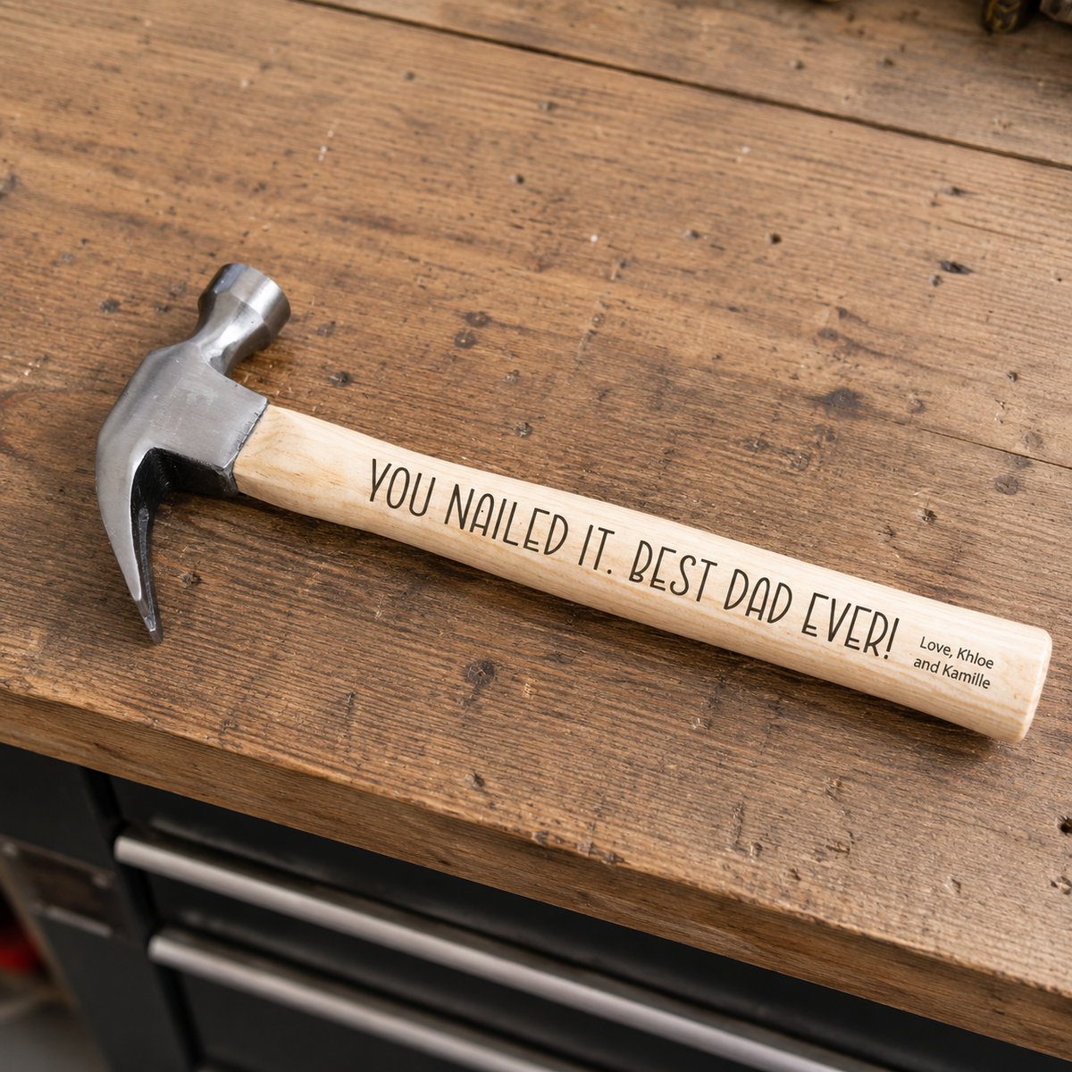 Engraved Hammer, Personalized Father's Day Gift, Gift For Daddy Papa
