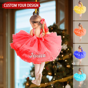 Ballet Girl Personalized Christmas Ornament, Gift For Ballet Lover