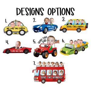 Custom Kids Photo Car Visor Clip, Drive Safe Gift For Dad, Father's Day Gift For Husband, New Dad Gift, Drive Safe Gift For Grandpa