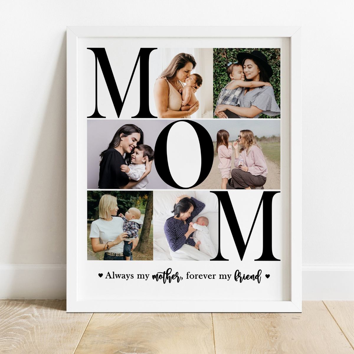 Mom Photo Collage - Personalized Canvas - Gift For Mom, Mother's Day Gift