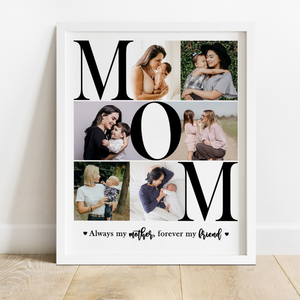 Mom Photo Collage - Personalized Canvas - Gift For Mom, Mother's Day Gift