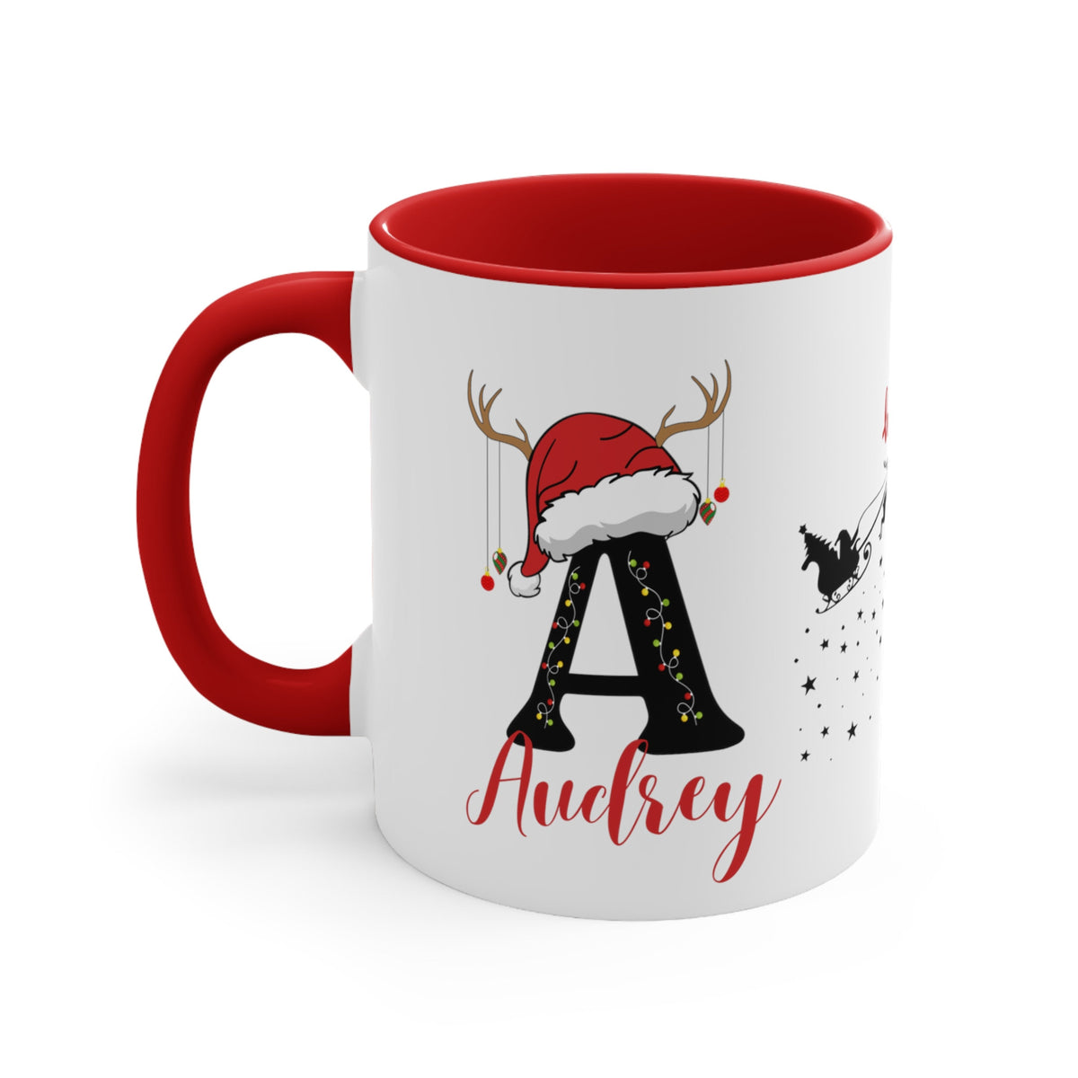 Custom Letter Name - Personalized Mug - Christmas Gift For Friends, Family