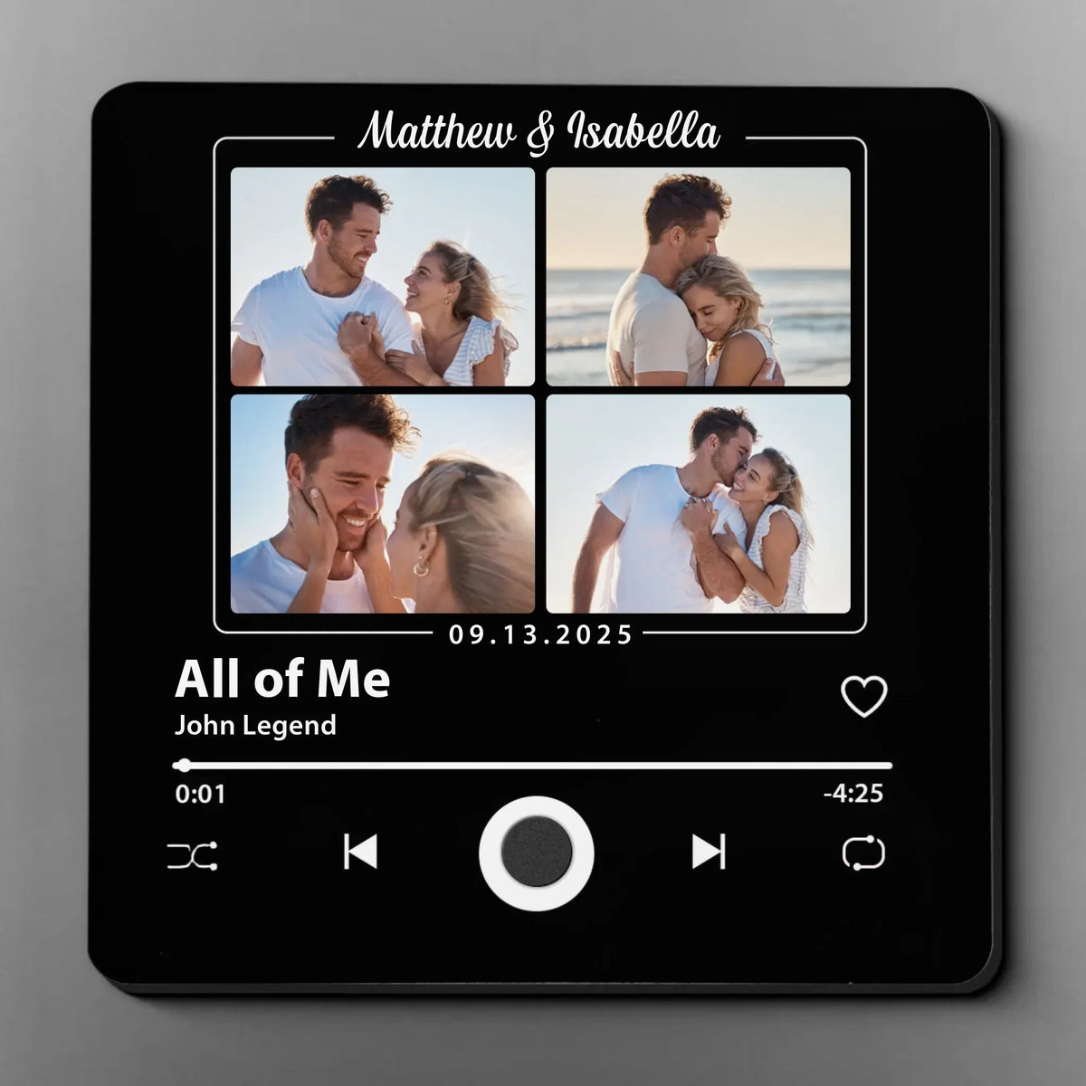 Custom Photo I've Found The Love Of My Life - Couple Personalized Custom Music Fridge Magnet That Can Play Songs - Gift For Husband Wife, Anniversary