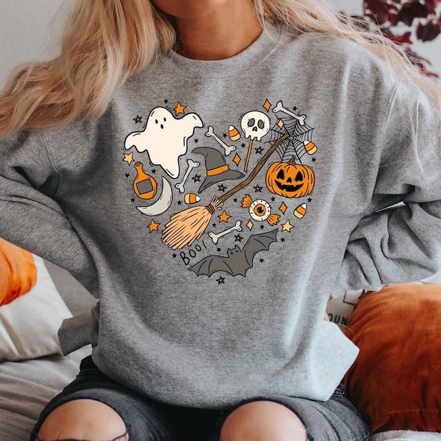 Halloween Doodles Hearth Sweatshirt Hoodie T-Shirt 2.jpg