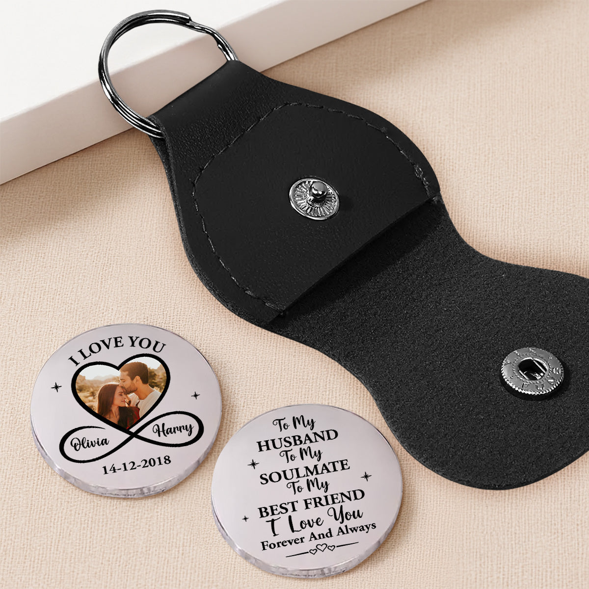 My Husband My Soulmate My Best Friend - Personalized Pocket Hug - Gift For Husband