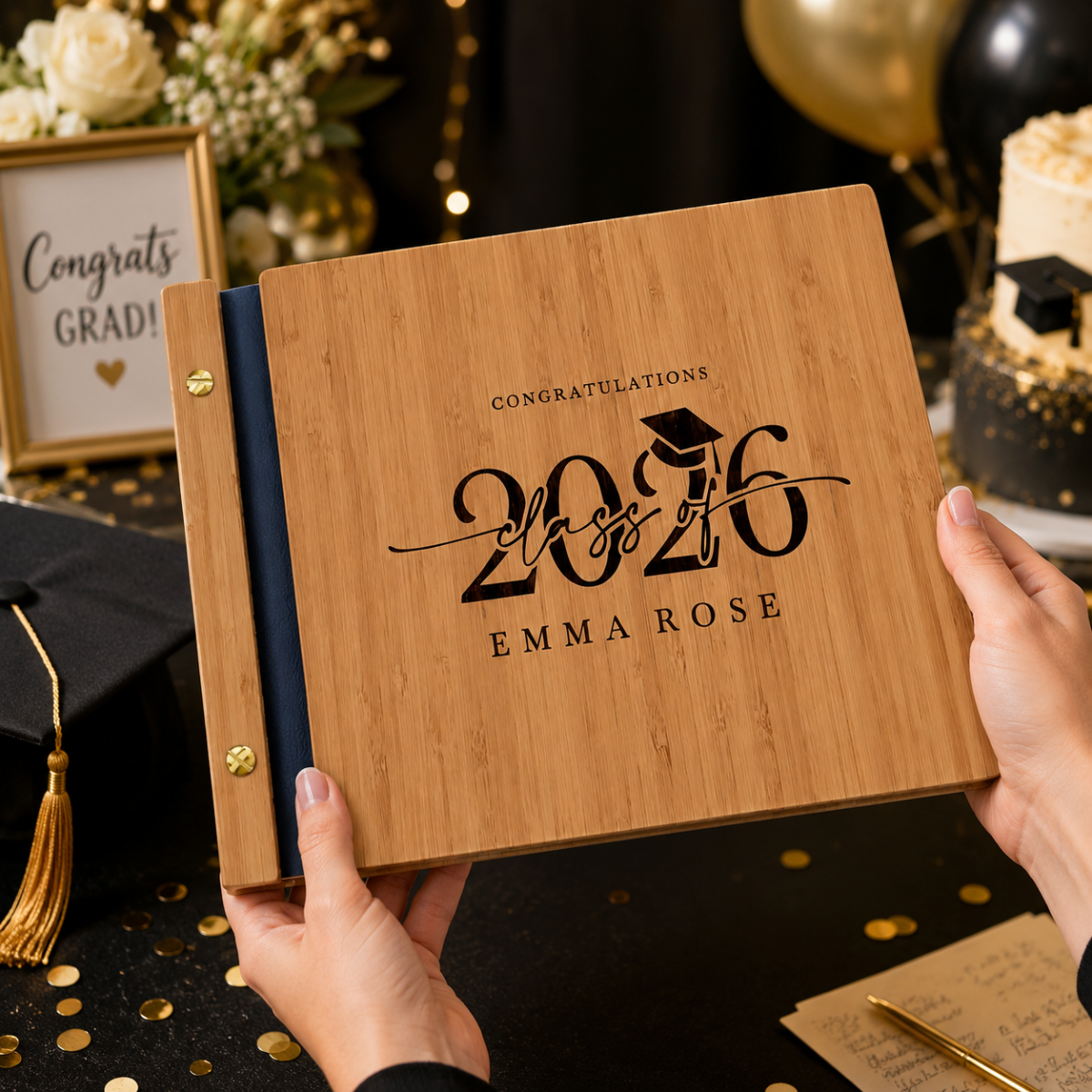 2026 Graduation Party Guest Book College or High School Graduation Gift for Her 2026, Graduate Photo Guest Book Album, Graduation Scrapbook