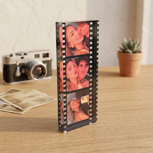 Film Roll Acrylic Photo Block, Personalized Friend Keepsake, Friendship Memory Gift