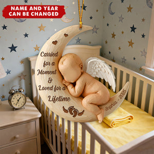 Christmas Baby Memorial - Personalized Acrylic Ornament - Miscarriage Gift, Baby Loss, Sympathy Gift