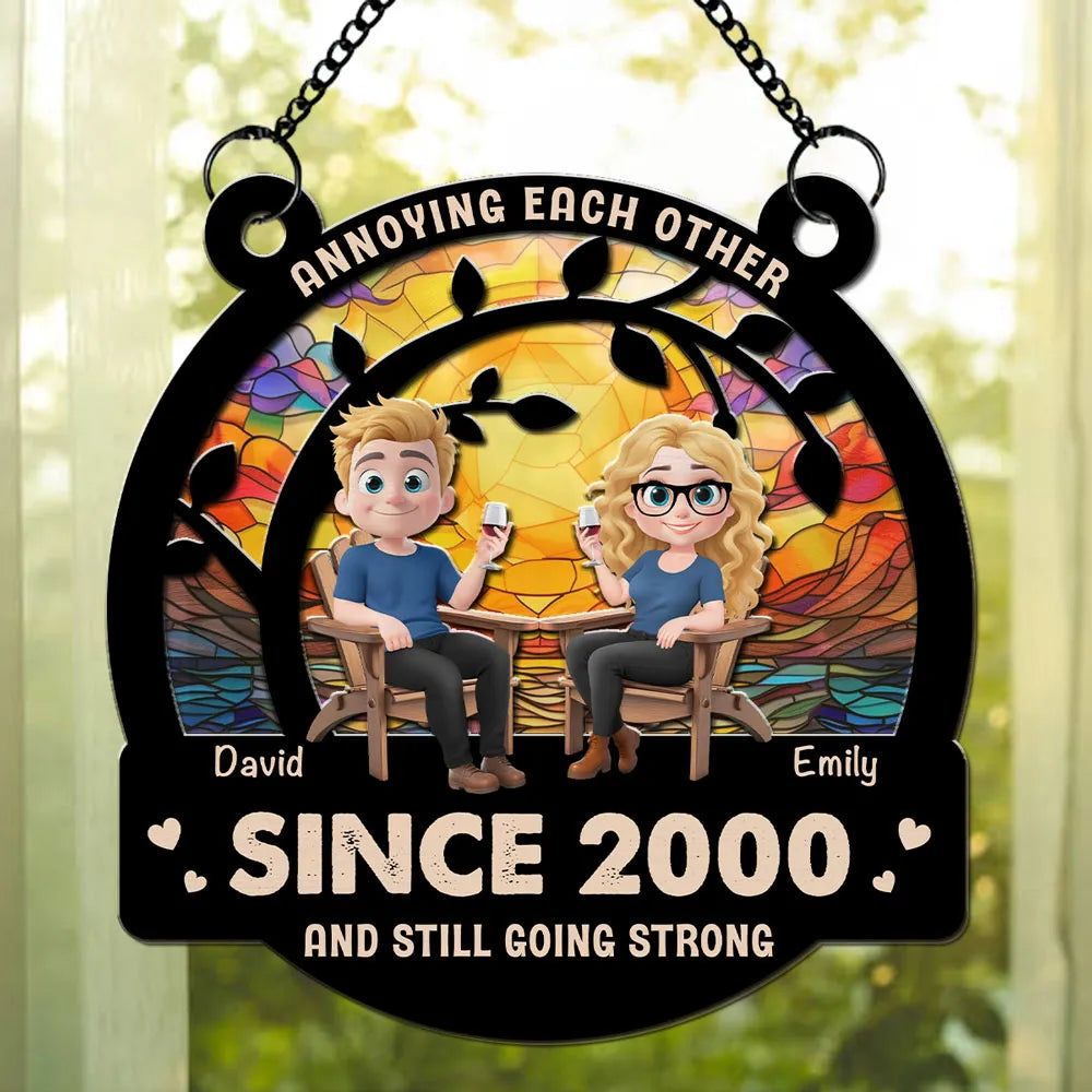 Love Still Going Strong - Personalized Suncatcher Ornament - Anniversary Gift For Couple, Valentine's Day Gift