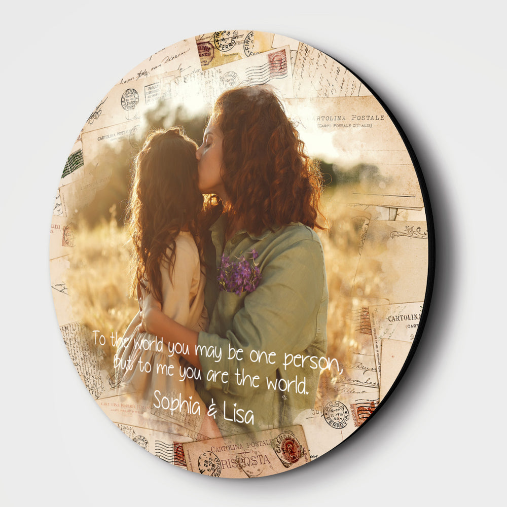 Mom To Us You Are The World - Personalized Wood Sign - Gift For Mom, Mother's Day Gift