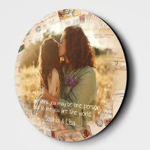 Mom To Us You Are The World - Personalized Wood Sign - Gift For Mom, Mother's Day Gift