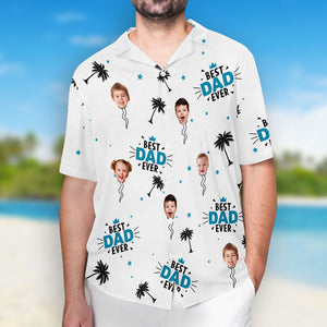 Best Dad Papa Ever Fun And Faces - Personalized Hawaiian Shirt - Gift For Dad, Papa, Father's Day, Birthday Gift