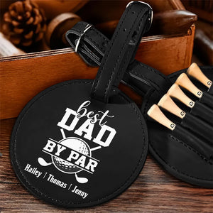 Best Dad By Par - Personalized Golf Tee Bag - Gift For Golf dad, Gift For Father, Grandfather, Father's Day Gift