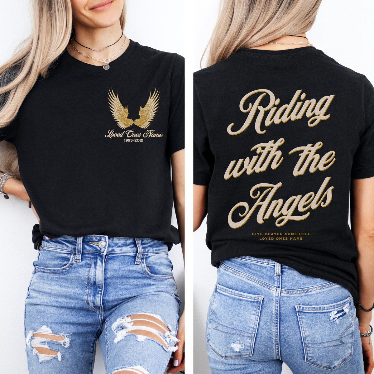 Riding With The Angels - Personalized Shirt - Memorial Gift 2_f097e9de-f28c-4521-8715-0d8c6ac1daef.jpg?v=1715244567