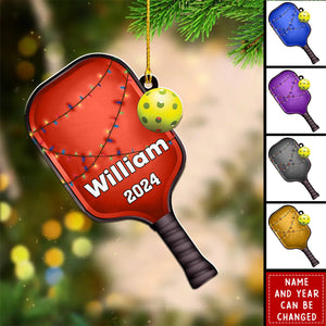 Personalized Pickleball Paddle - Personalized Acrylic Ornament - Pickleball Gift Idea, Gift for Pickle Ball Player