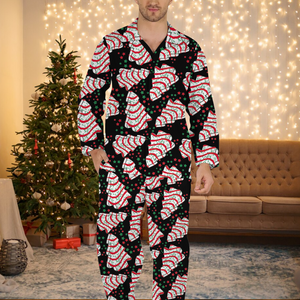 Little Christmas Tree Cake Pajamas Set, Christmas Gift For Family