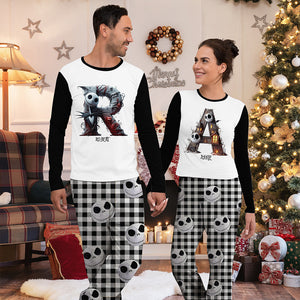 Christmas Nightmare Alphabet - Personalized Pyjamas - Gifts For Family Love Movie, Christmas Pajamas
