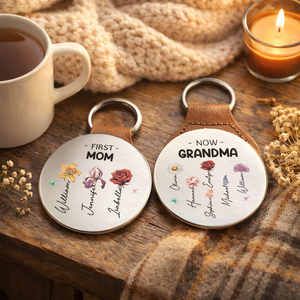 First Mom Now Grandma Custom Birth Month - Personalized Pocket Hug - Gift For Mom, Grandma, Mother's Day Gift