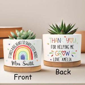 Custom Teacher Plant Pot, Teacher Appreciation Gifts, Thank You Gift For Teacher, Succulent Planter, Teacher Gift, Back to School Gift