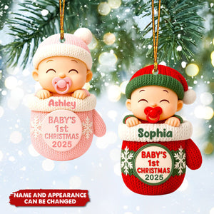 Baby First Christmas - Personalized Acrylic Ornament - Christmas Gift For New Parents, Gift For Baby