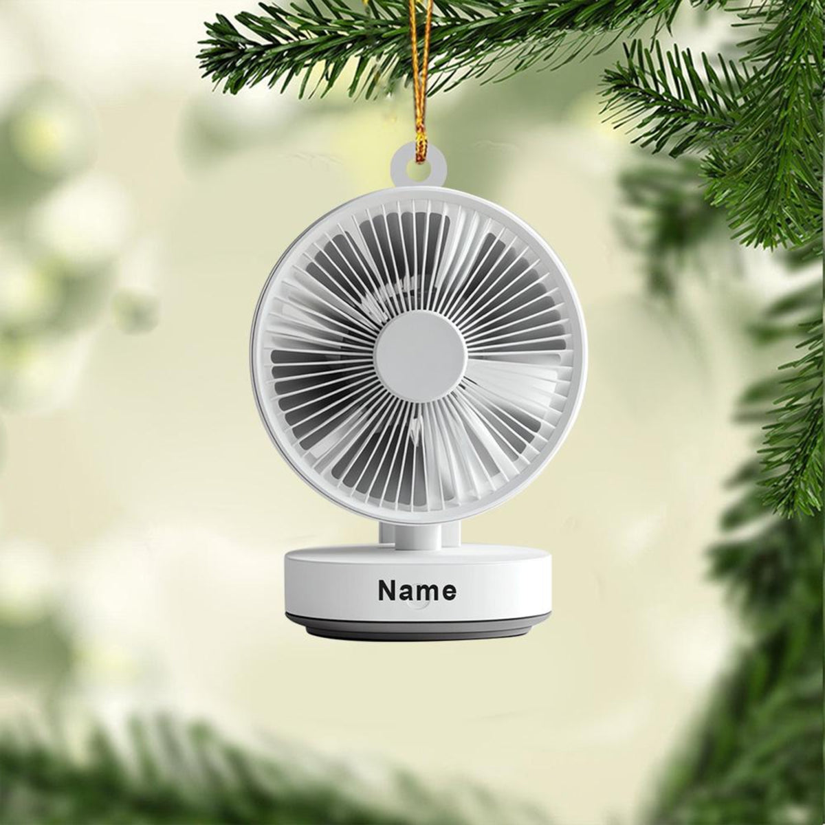 Personalized Electric Fan Christmas Ornament, Standing Fan Ornament, Desk Fan Ornament Gift, Fan Holiday Ornament Home Decor