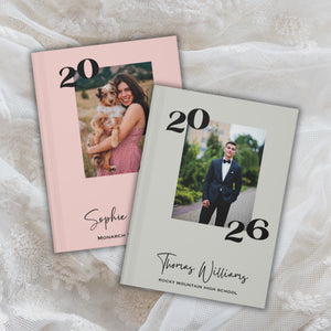 Graduation Note Book, Class of 2026 Grad Party Book, High School Collage Graduation Gift, Graduation Advice Book, Personalized Custom