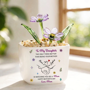 Together Love You Personalized Glass Everlasting Flowers