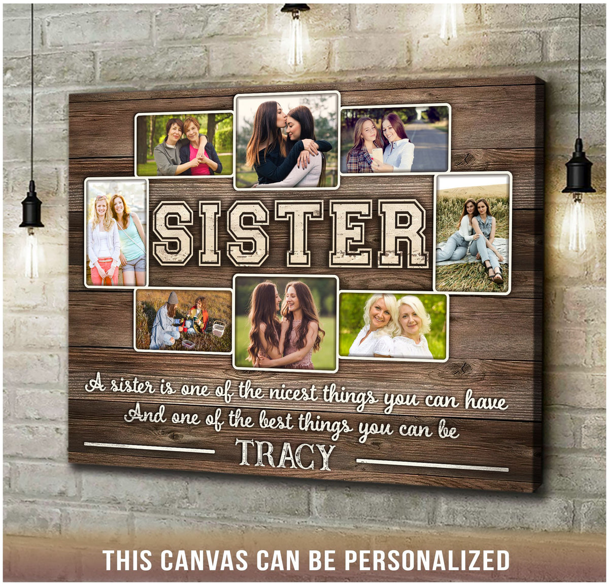 Sister One Of The Best Thing You Can Have - Personalized Canvas - Gift For Sisters, Siblings