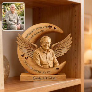 Always & Forever In Our Heart - Personalized Wooden Plaque