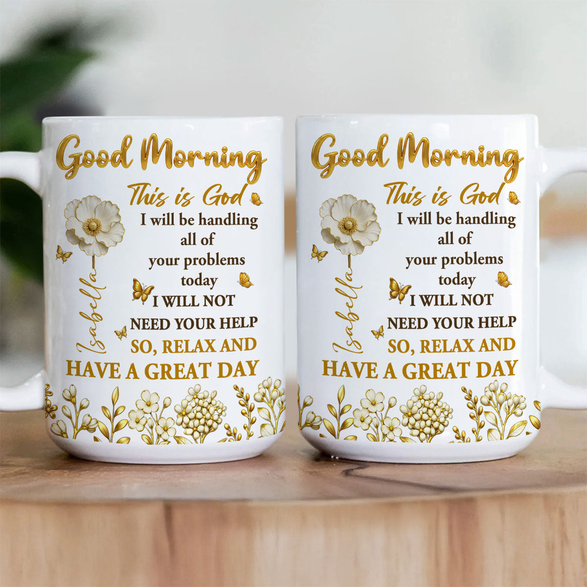 Relax And have A Great Day - Personalized Mug - Christian Gift