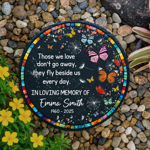 Memorial Garden Stone Personalized Memorial Gift, Memorial Garden Slate Grave Marker,Mom Loss Memorial Gardening Gift Loss of Loved One Gift