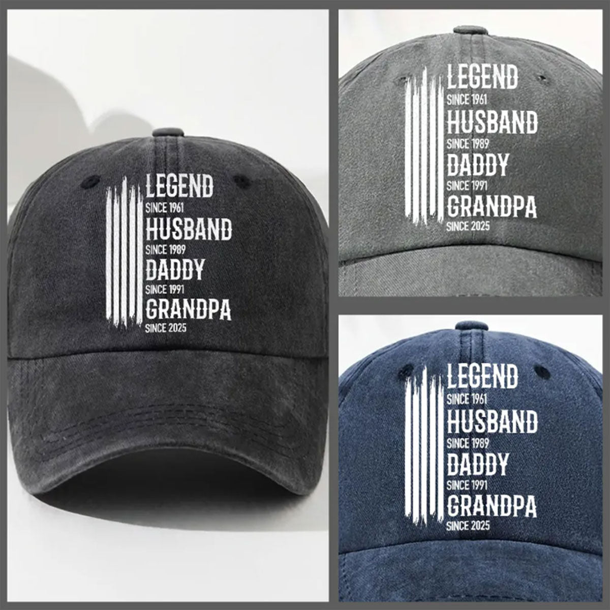 The Original Legend - Personalized Custom Vintage Embroidered Cap